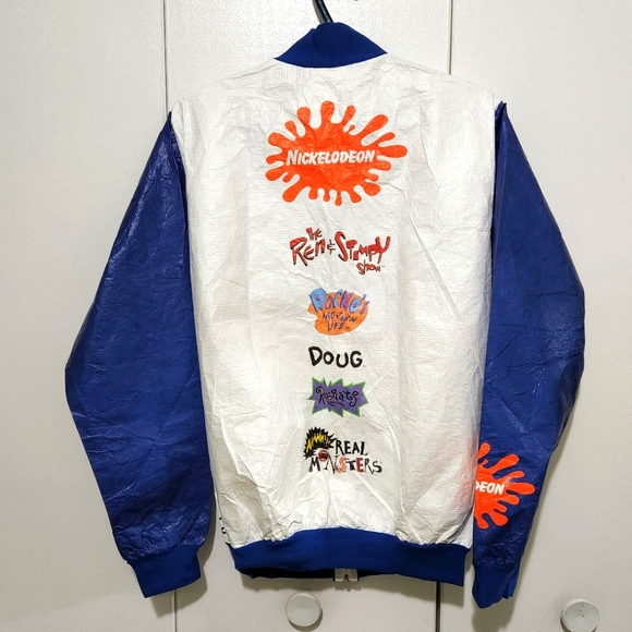 COPY - Vintage 90's Nickelodeon Tyvek windbreaker. Size adult small. - Picture 2 of 14
